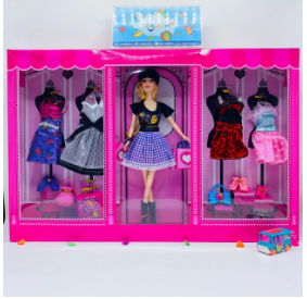 Fashion doll with lovely dresses 